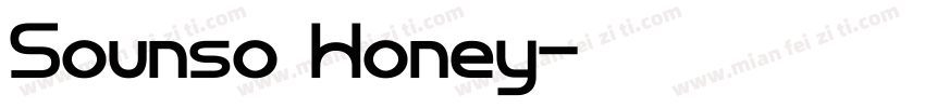 Sounso Honey字体转换